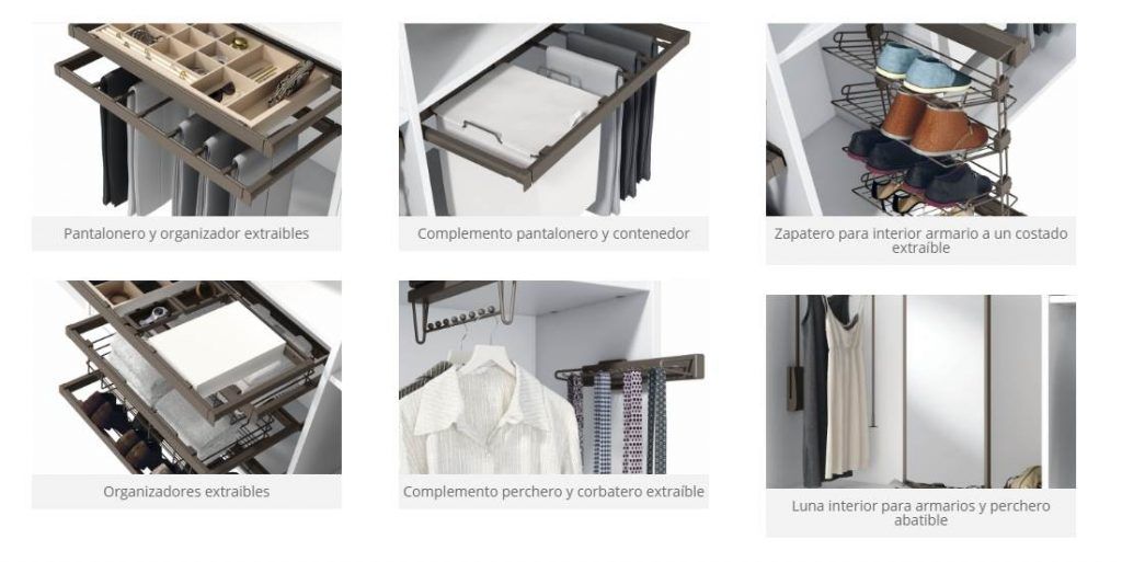 Accesorios armarios empotrados vestidores Accesorios Armarios