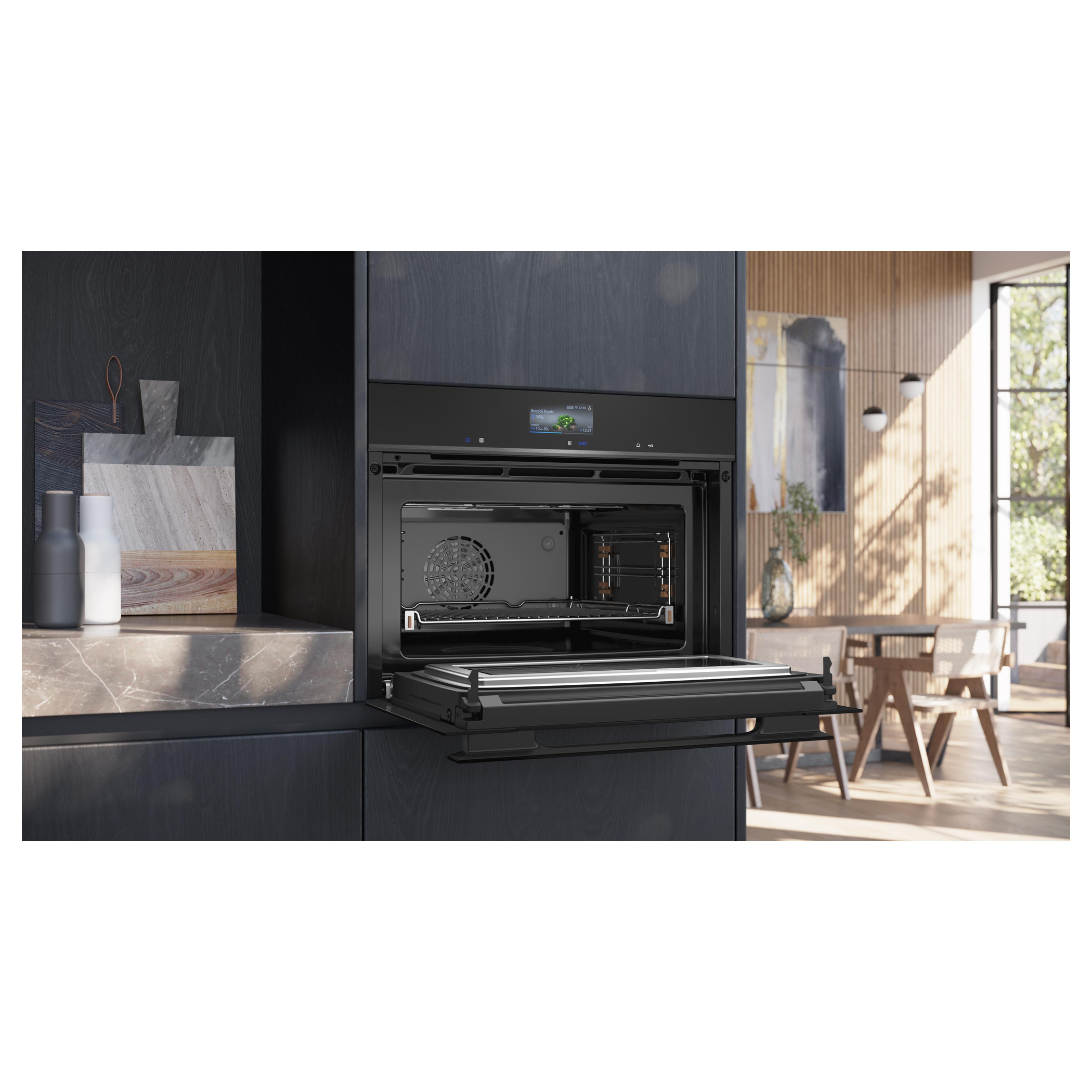 Horno compacto con microondas 60 x 45 cm Negro Siemens CM936GAB1 iQ700 - Imagen 4