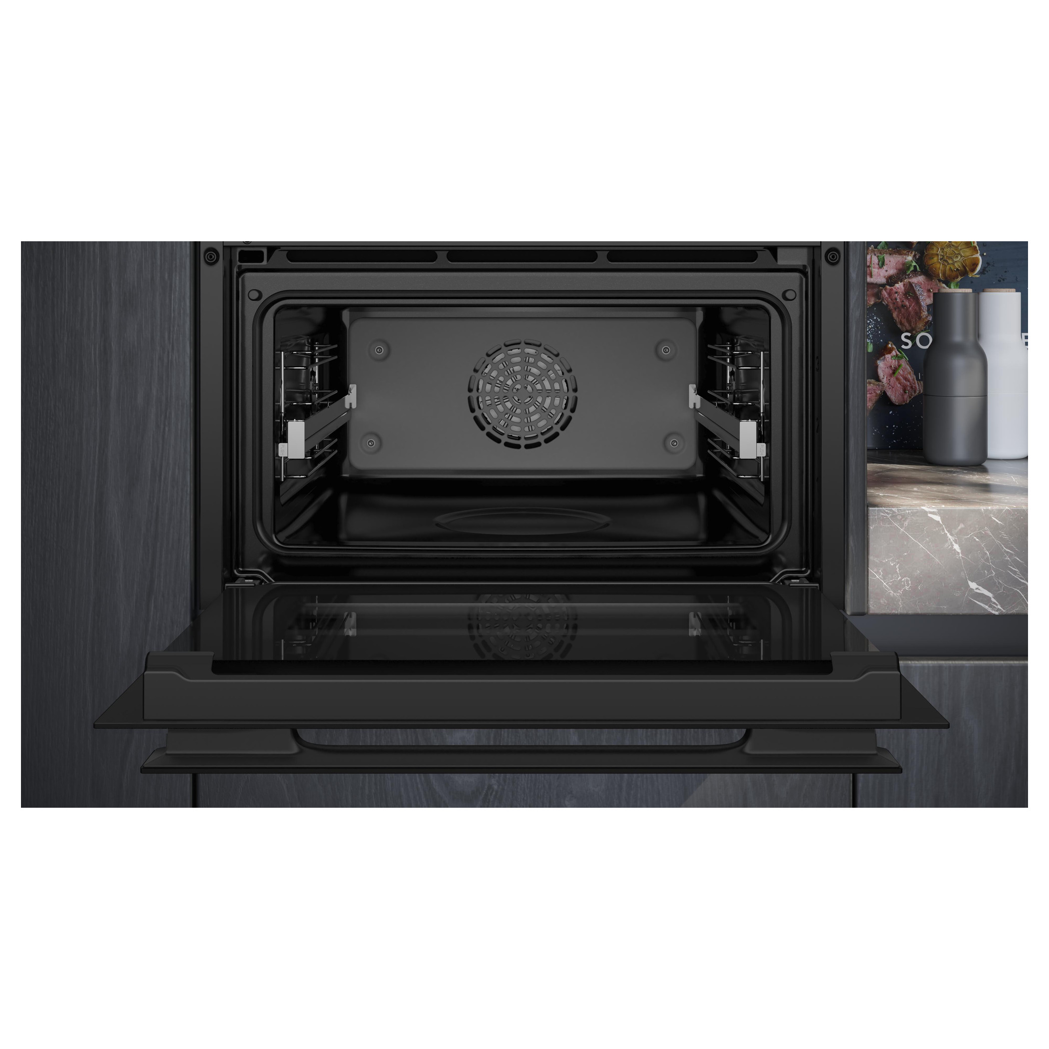 Horno compacto con vapor 60 x 45 cm Negro Siemens CS936GCB1 iQ700 - Imagen 3