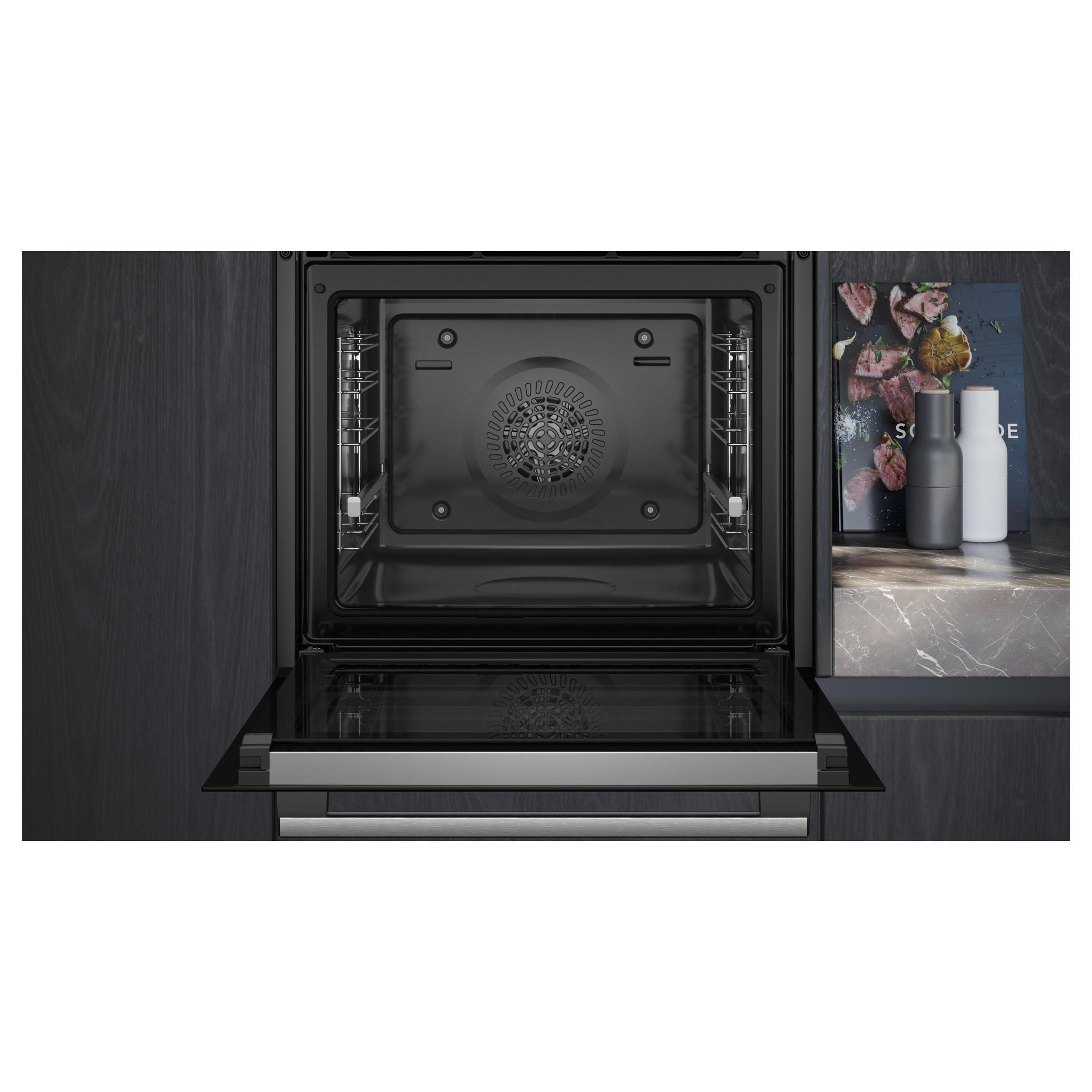 Horno con vapor 60 x 60 cm Acero inoxidable Siemens HQ574AER3 iQ300 - Imagen 3