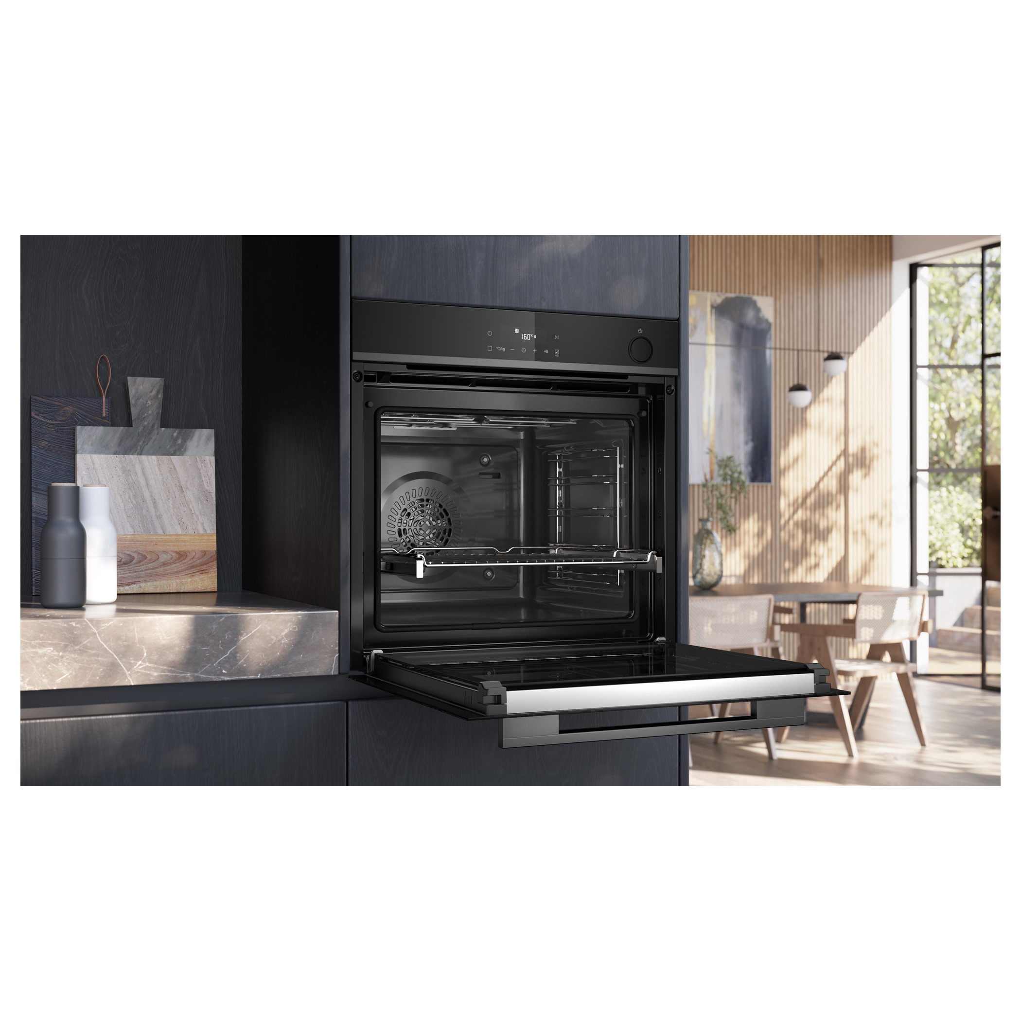 Horno con vapor 60 x 60 cm Negro Siemens HR472G0B3 iQ300 - Imagen 4