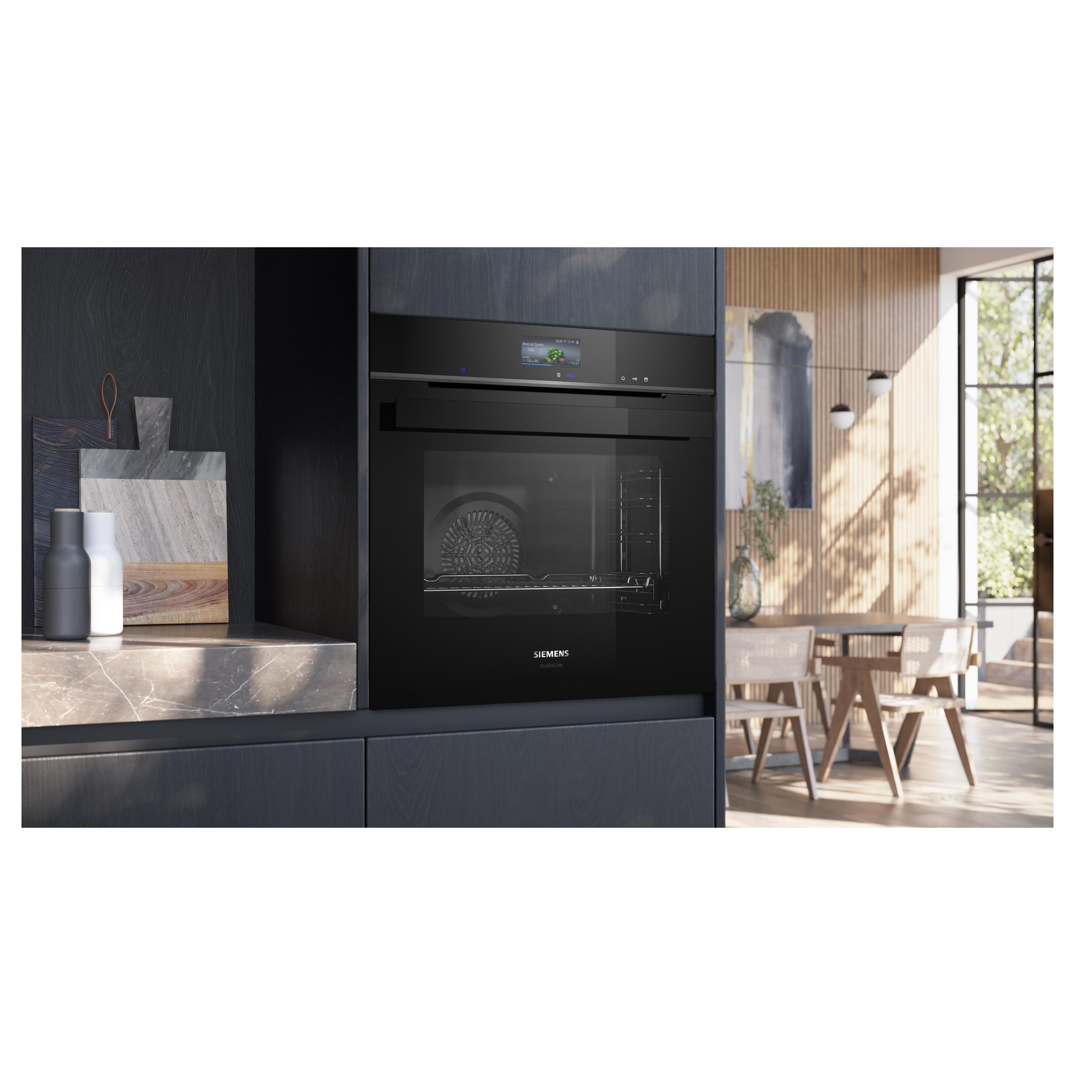Horno con vapor 60 x 60 cm Negro Siemens HR976GMB1 iQ700 - Imagen 6