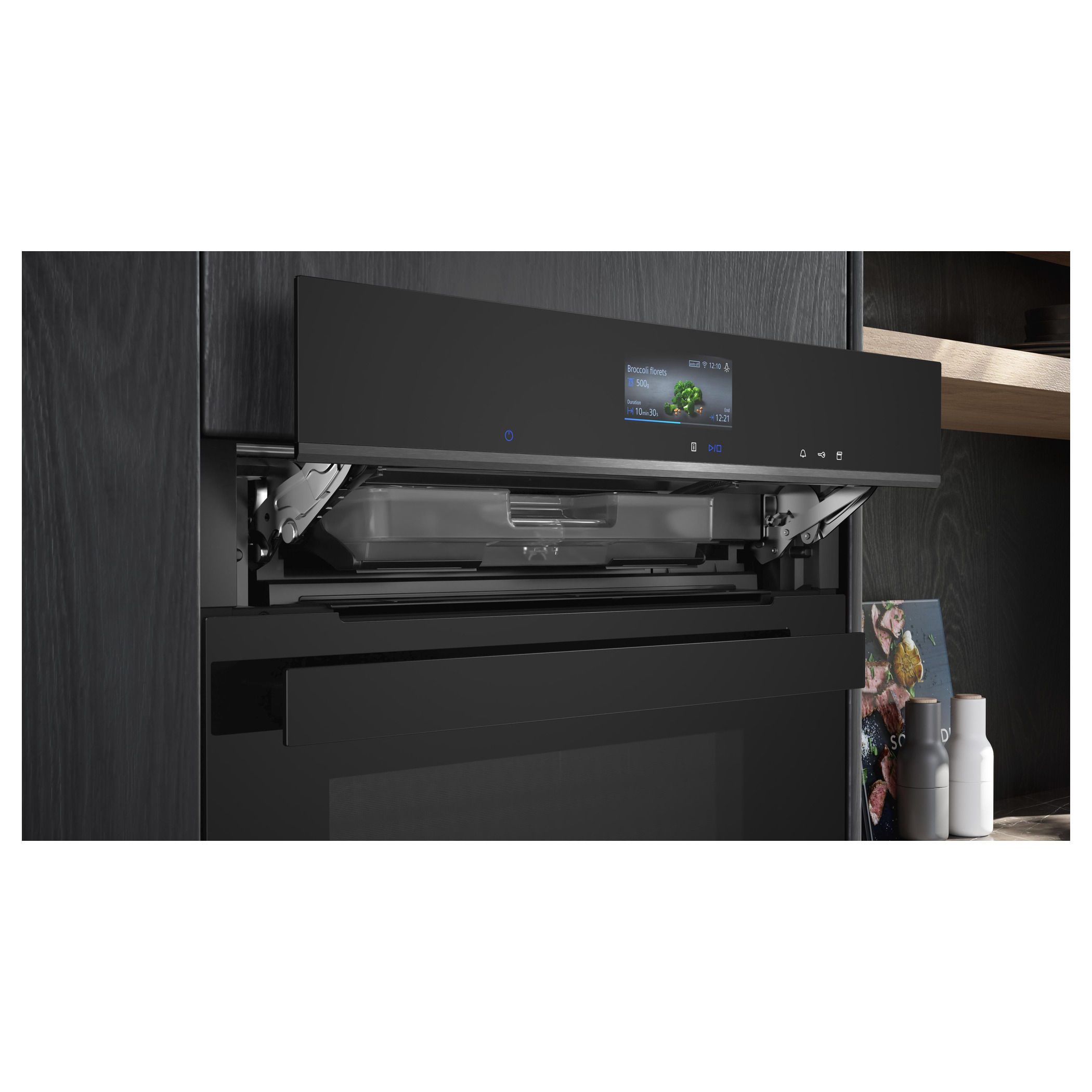Horno con vapor 60 x 60 cm Negro Siemens HS936GCB1 iQ700 - Imagen 5