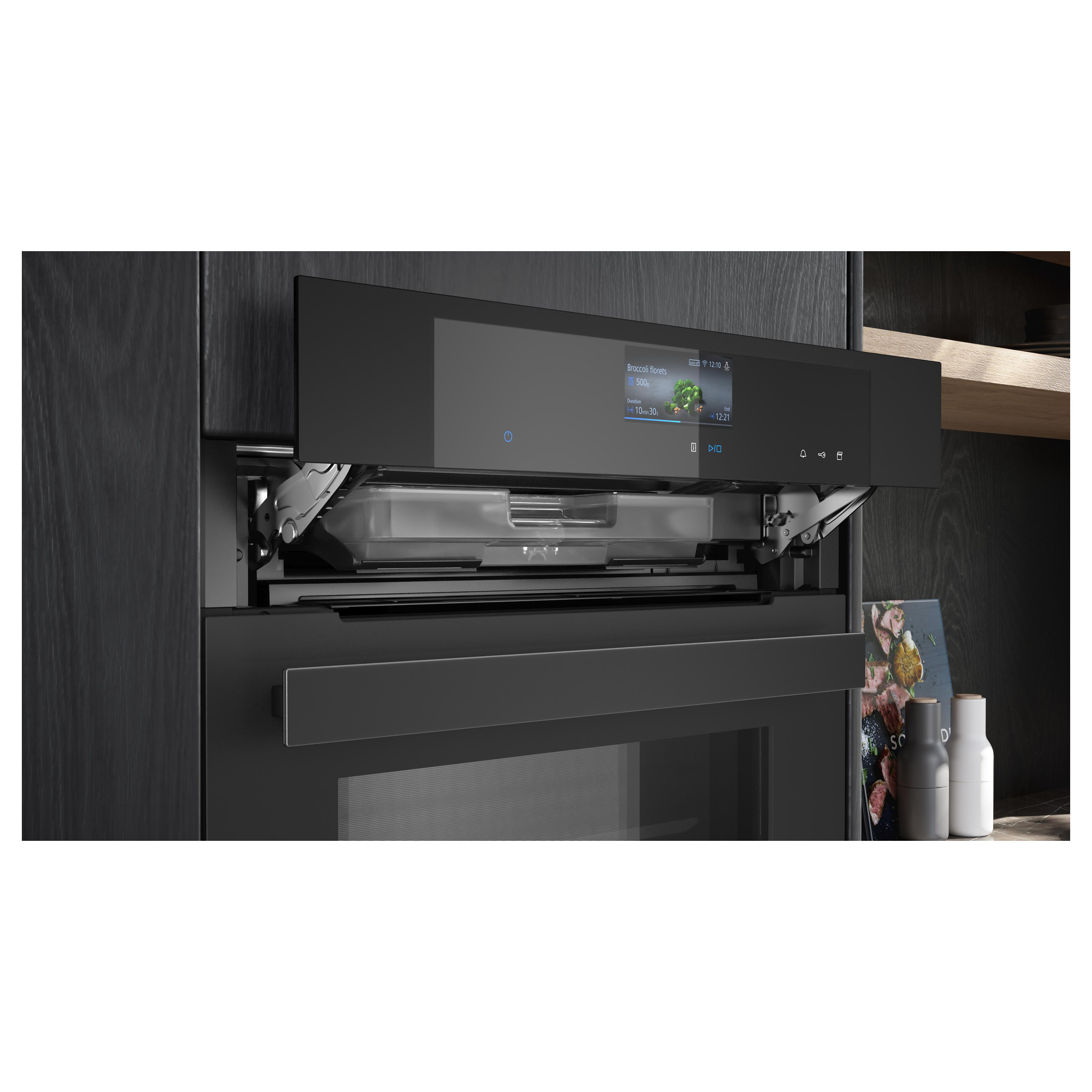 Horno con vapor 60 x 60 cm Negro mate Siemens HS936GCM1 iQ700 - Imagen 5