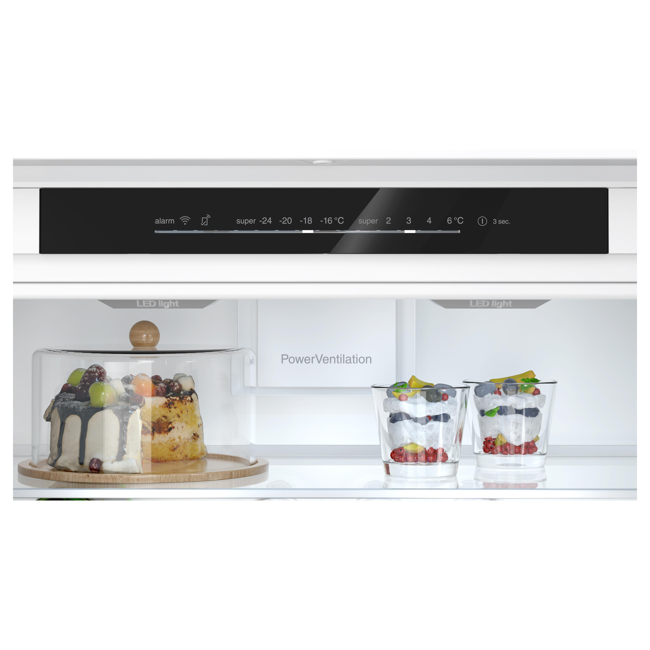 Frigorífico combi integrable 193.5 x 70.8 cm Cierre SoftClose con puerta fija Siemens KB96NADD1 iQ500 - Imagen 3