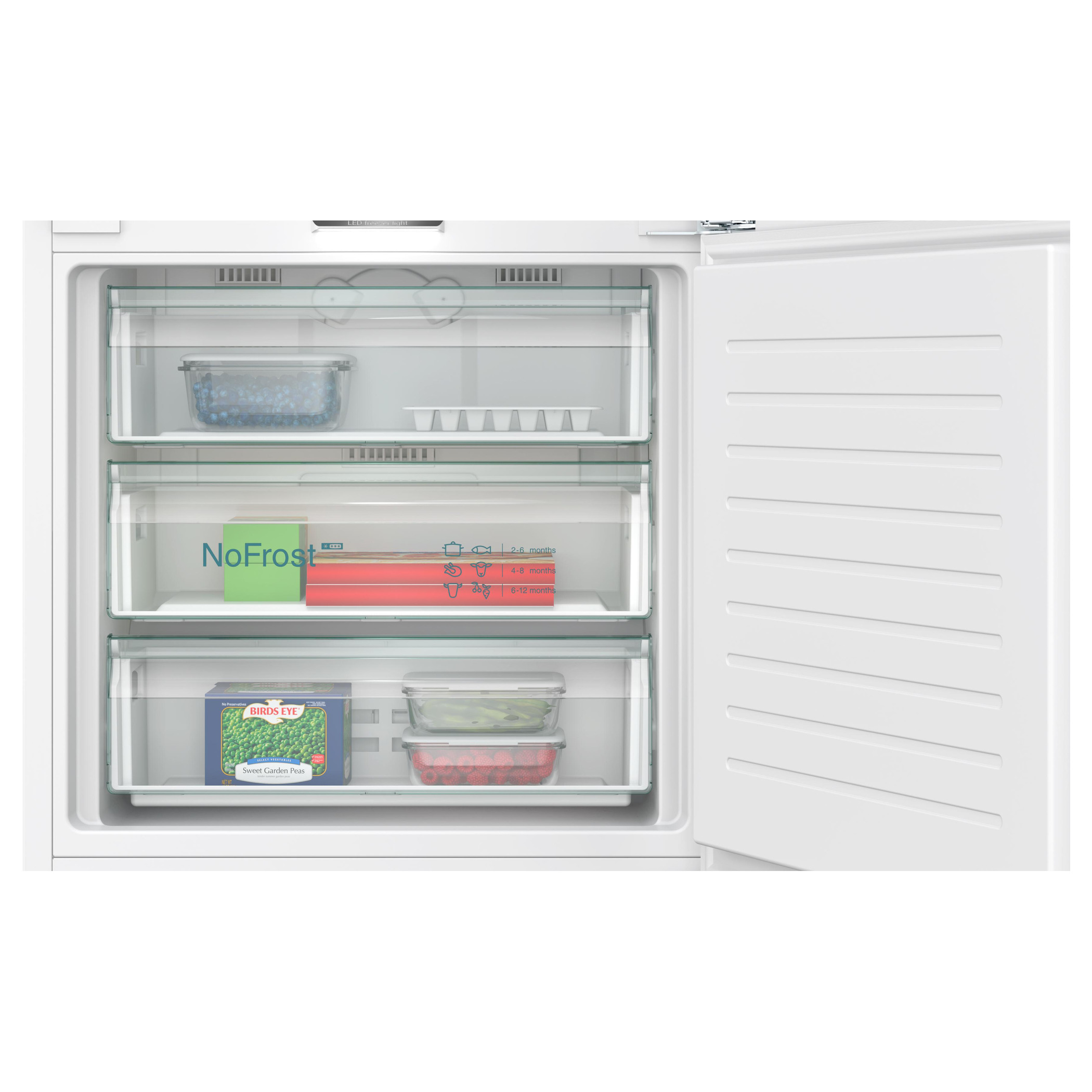 Frigorífico combi integrable 193.5 x 70.8 cm Cierre SoftClose con puerta fija Siemens KB96NADD1 iQ500 - Imagen 6