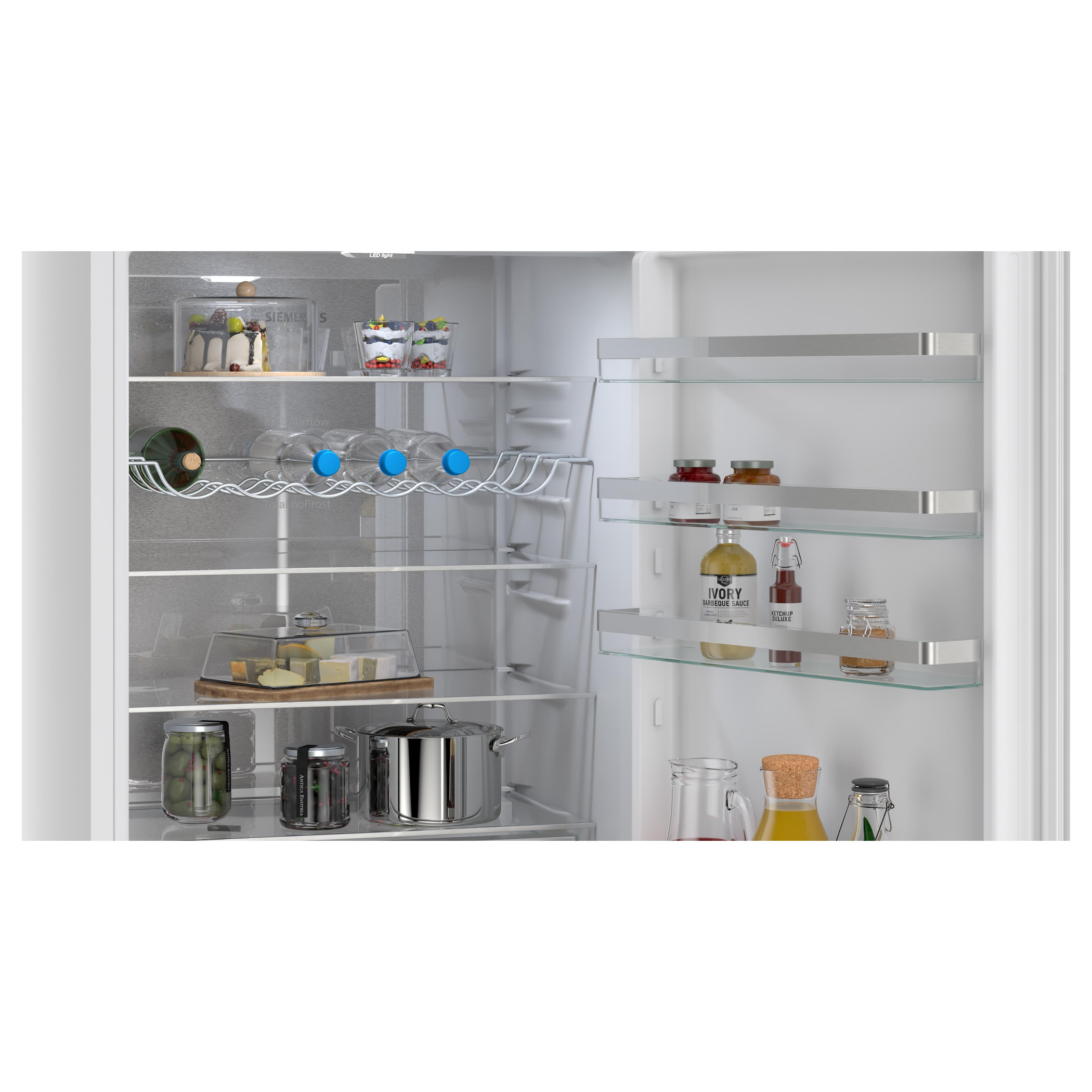 Frigorífico combinado de libre instalación 203 x 70 cm Blanco, Total noFrost Siemens KG49NVWDG iQ300 - Imagen 5