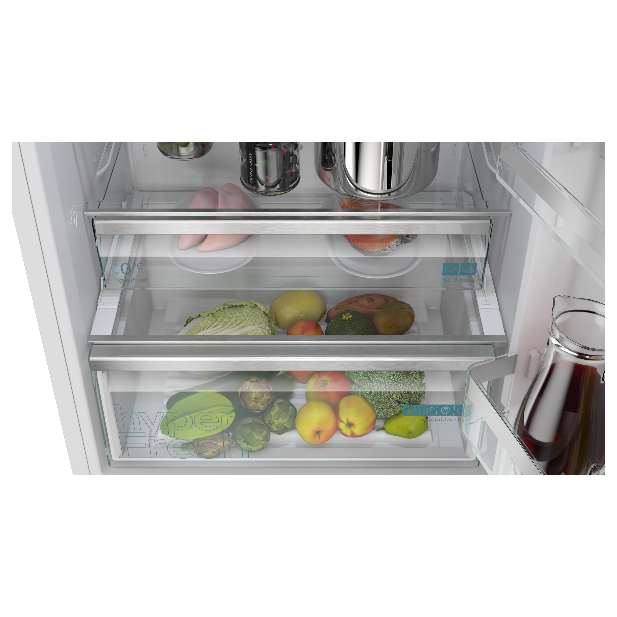 Frigorífico combinado de libre instalación 203 x 70 cm Blanco, Total noFrost Siemens KG49NVWDG iQ300 - Imagen 6