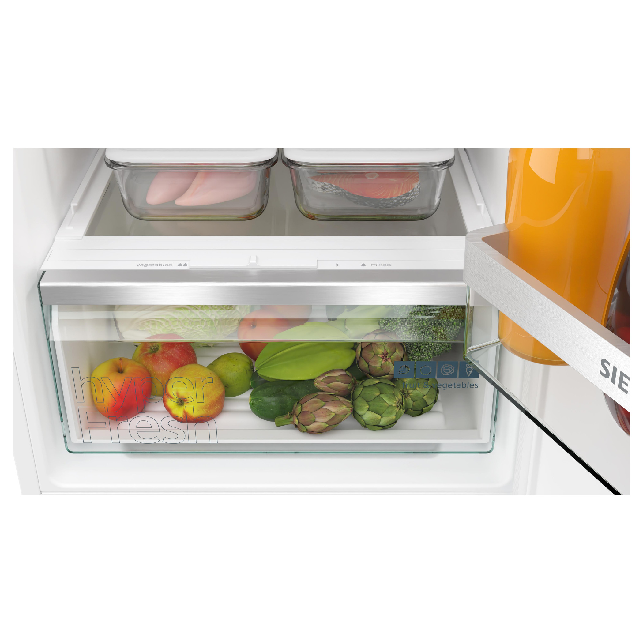 Frigorífico combi integrable 177.2 x 54.1 cm Puerta deslizante Siemens KI86VVSE0 iQ300 - Imagen 4