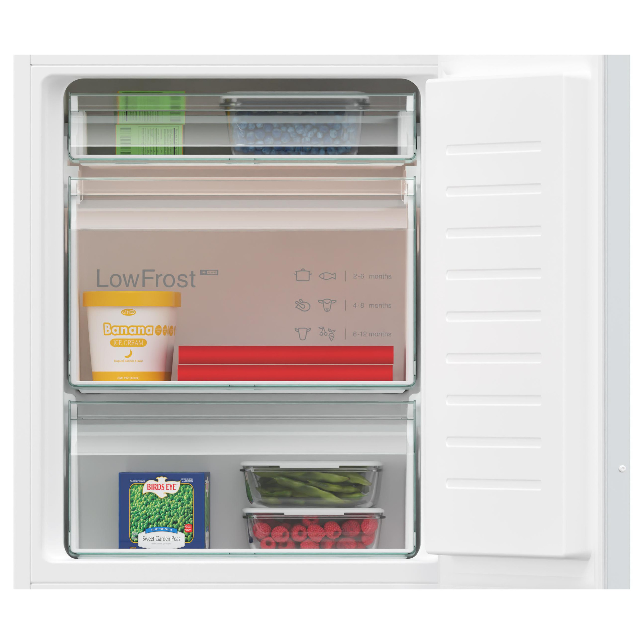 Frigorífico combi integrable 177.2 x 54.1 cm Puerta deslizante Siemens KI86VVSE0 iQ300 - Imagen 5