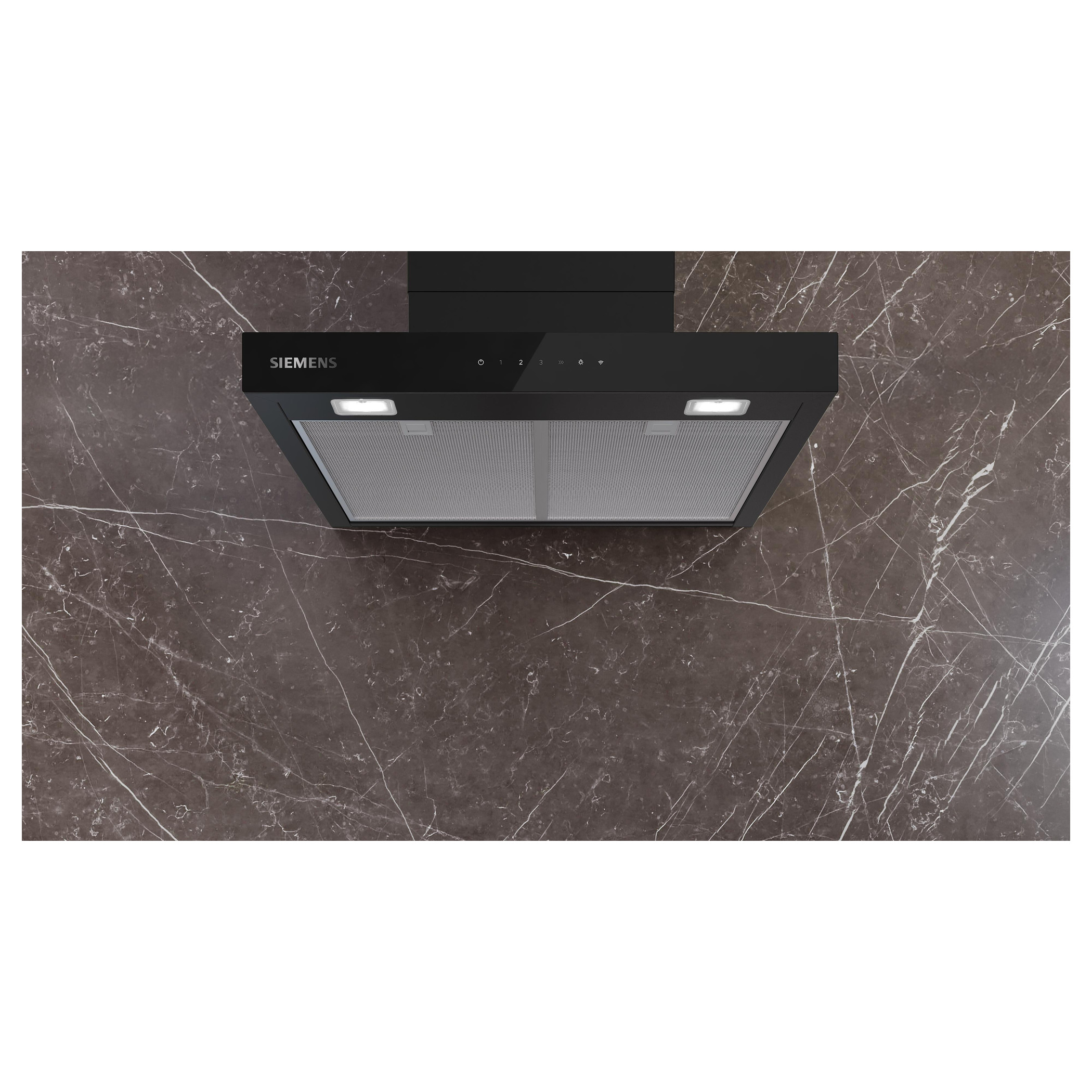 Campana decorativa de pared 60 cm Negro mate Siemens LC67BDN60 iQ500 - Imagen 5