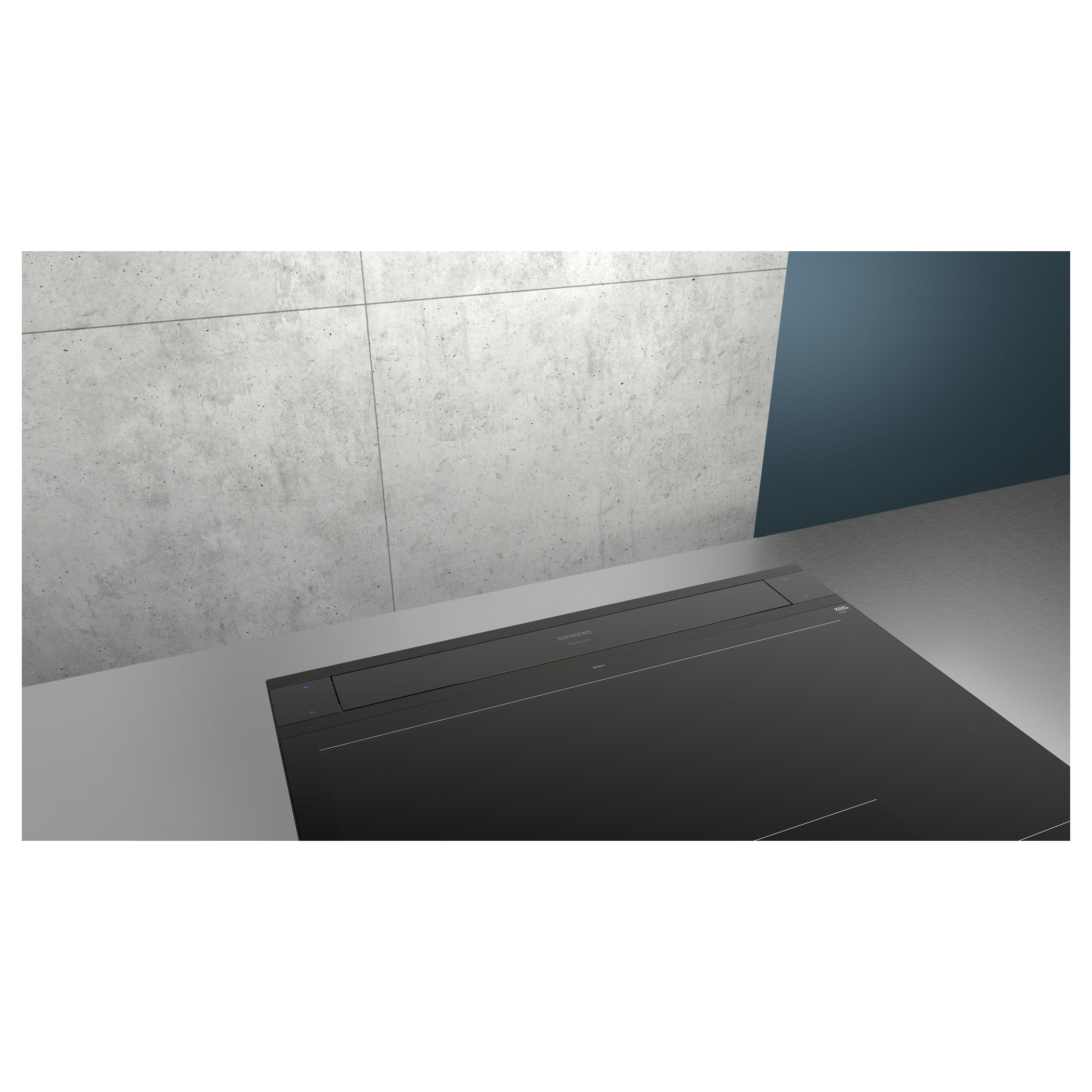 Extractor de encimera telescópico 90 cm Cristal transparente, Negro Siemens LD98WMM66 iQ700 - Imagen 6