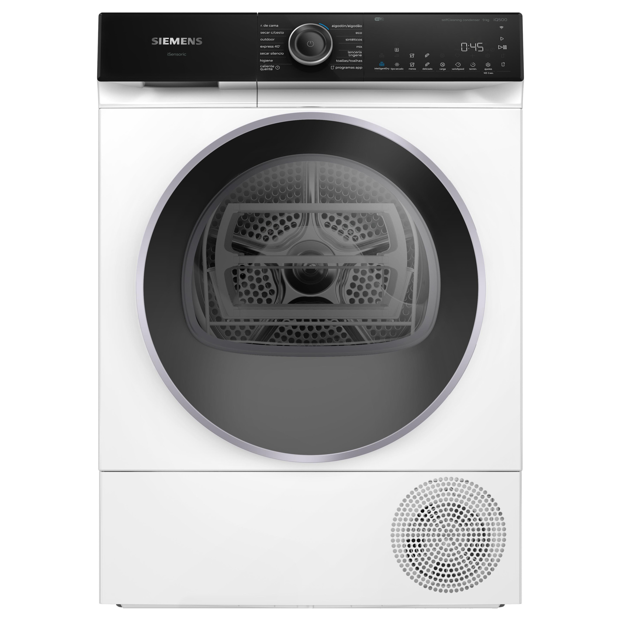 Secadora con bomba de calor 9 kg Siemens WQ46H2B0ES iQ500