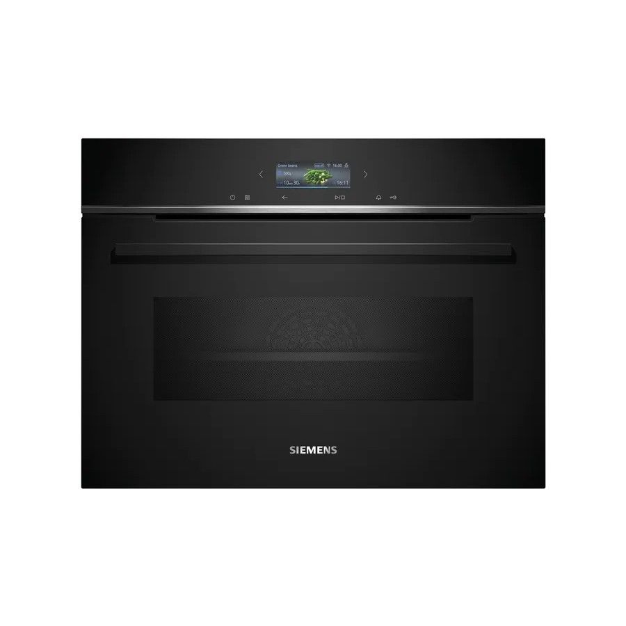 Horno compacto con microondas Siemens iQ700 60 x 45 cm Negro CM724G1B1